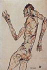 Egon Schiele The Dancer painting